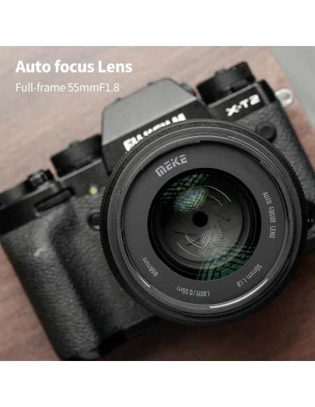 Lente Prime Meike 55mm F1.8 Auto Focus STM para Fujifilm Lente Prime Meike 55mm F1.8 Auto Focus STM para Fujifilm