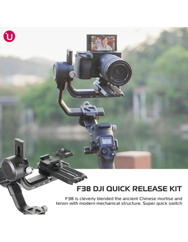 Adaptador de Liberación Rápida ULANZI F38 para DJI Ronin-S/RS2/RSC2
