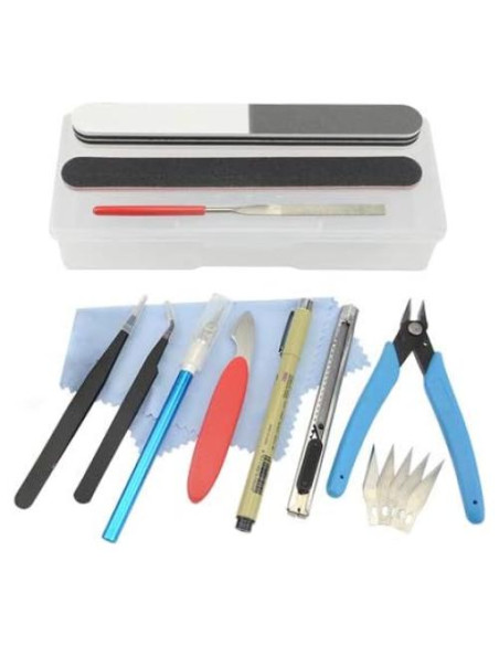 Juego de Herramientas de Modelismo BXQINLENX 17 Piezas