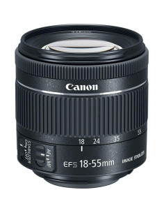 Lente Canon EF-S 18-55mm f/4-5.6 IS STM + Kit de Filtros y Accesorios 2