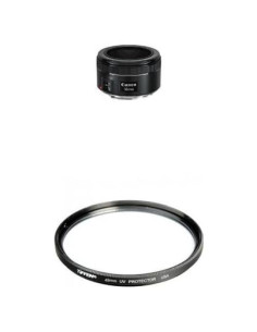 Objetivo Canon EF 50mm f/1.8 STM con Filtros de Protección