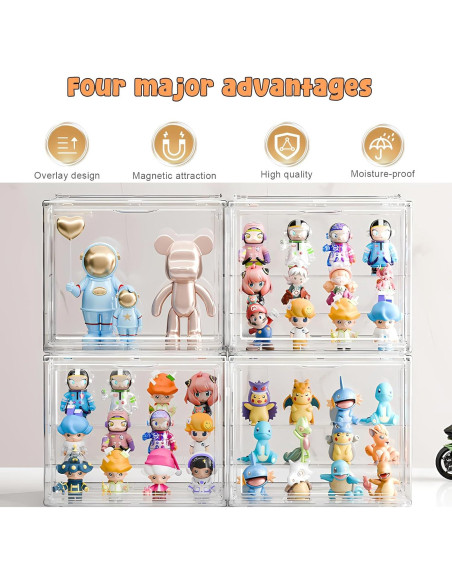 Caja de Exhibición Acrílica Adoture 27x23x18cm Transparente Caja de Exhibición Acrílica Adoture 27x23x18cm Transparente