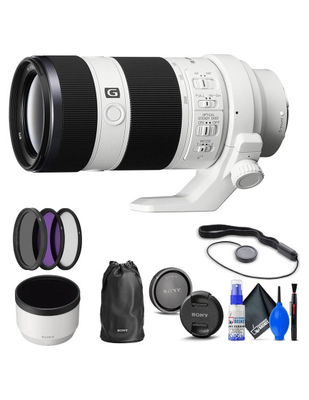 Lente Sony FE 70-200mm f/4 G OSS + Kit de Filtros 72mm