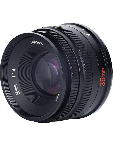 Lente Fijo 7artisans 35mm F1.4 para Montura Sony E