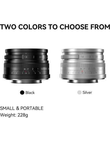 Lente Fijo 7artisans 35mm F1.4 para Montura Sony E