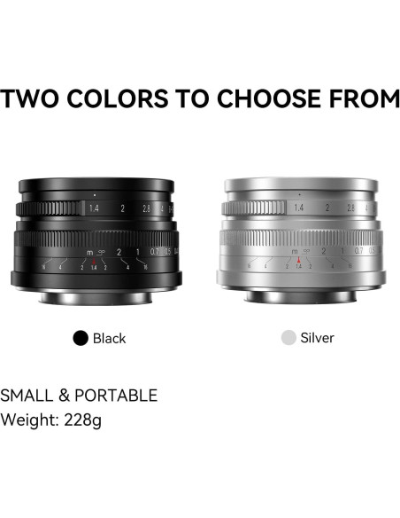 Lente Fijo 7artisans 35mm F1.4 para Montura Sony E