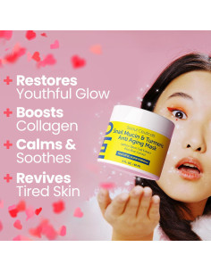 Mascarilla Facial Coreana SeoulCeuticals 56.7g - Mucina de Caracol y Cúrcuma Anti Envejecimiento 2