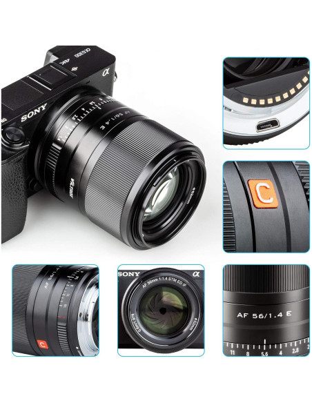 Lente VILTROX 56mm F1.4 Autofocus para Sony Montura E