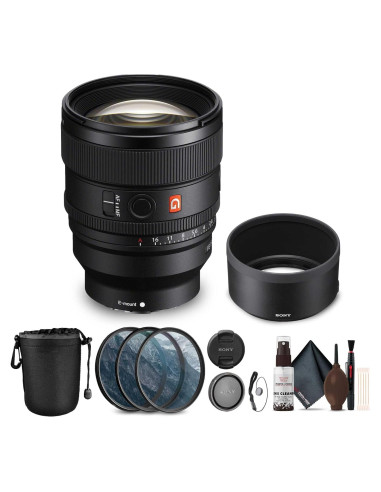 Lente Sony FE 85mm f/1.4 GM II + Kit de Filtros y Limpieza