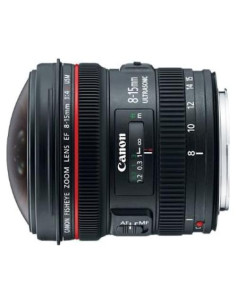 Lente Canon EF 8-15mm f/4L Ojo de Pez USM Zoom Gran Angular
