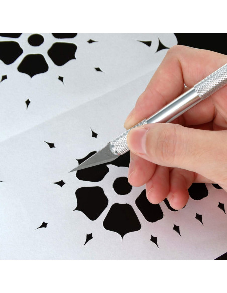 15 Cuchillos de Precisión Mudder para Manualidades 14 cm Multicolor