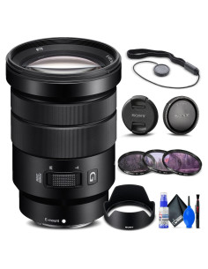 Lente Sony E PZ 18-105mm f/4 G OSS + Kit de Filtros y Limpieza