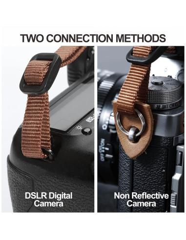 Correa para cámara Padwa Lifestyle Rojo Burdeos 3.8 cm Ajustable