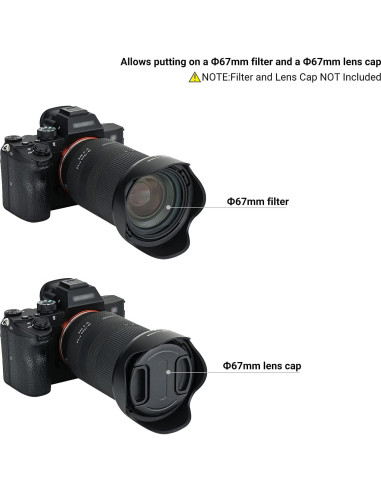 Parasoles Reversibles para Lentes Tamron 28-75mm y 17-70mm