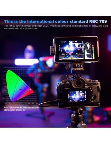 Monitor de Cámara VILTROX DC-550 Pro 5.5" 4K HDMI Táctil