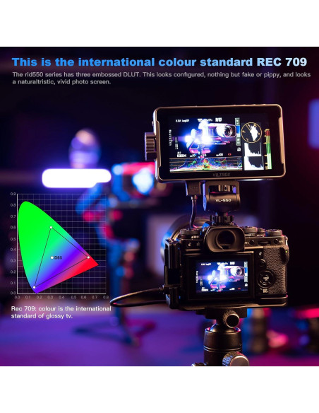 Monitor de Cámara VILTROX DC-550 Pro 5.5" 4K HDMI Táctil