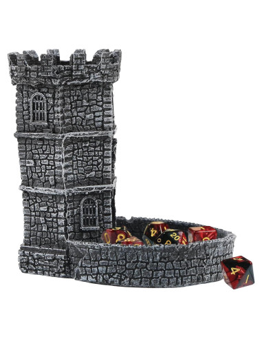Torre de Dados Castillo DICEEVIL de Resina 11x9.5x12 cm