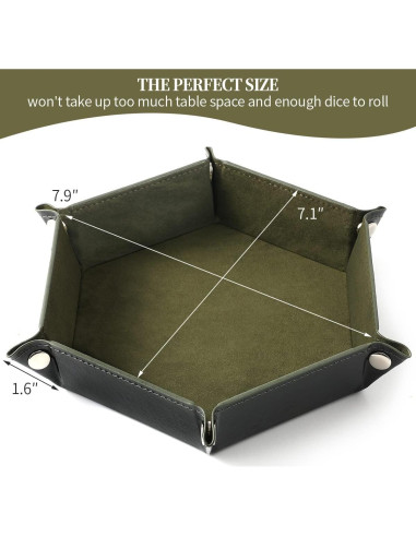 Juego de 2 bandejas plegables para dados Grajar - Azul y Verde