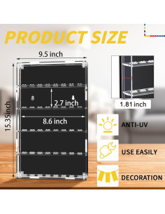 Estante de exhibición para minifiguras Lineshading 5 niveles 2