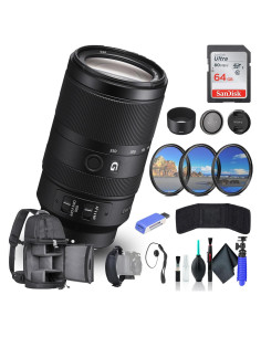 Lente Sony E 70-350mm f/4.5-6.3 G OSS + Accesorios