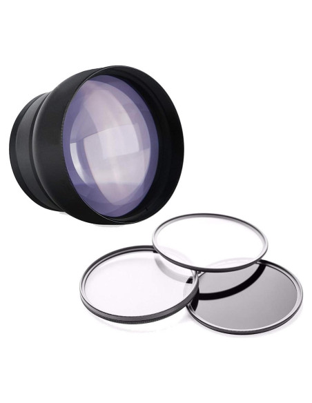 Lente Telefoto 2.2X Digital Nc para Panasonic Lumix + Kit de Filtros Lente Telefoto 2.2X Digital Nc para Panasonic Lumix + Kit de Filtros