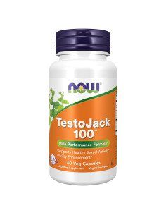 NOW Foods TestoJack 100 - Suplemento Masculino 60 Cápsulas Veganas