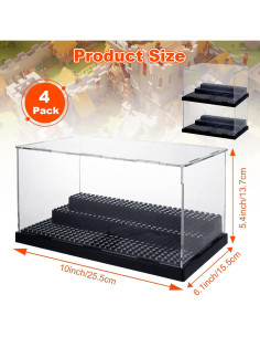 Caja de Exhibición Acrílica CYEAH para Minifiguras - 4 Piezas 2