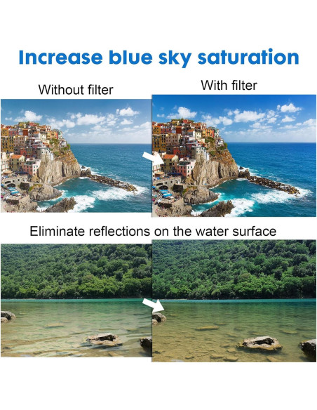 Filtro CPL 52mm SPHOSWHP para Smartphone - Polarizador Clip-On Filtro CPL 52mm SPHOSWHP para Smartphone - Polarizador Clip-On