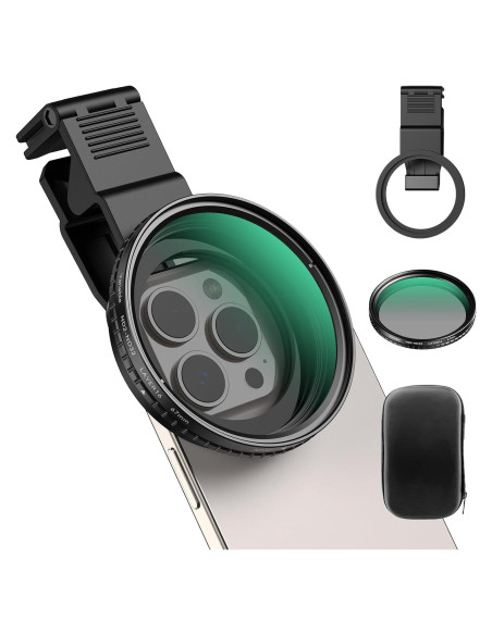 Filtro ND APEXEL 67mm Variable ND2-ND32 para Cámara Móvil