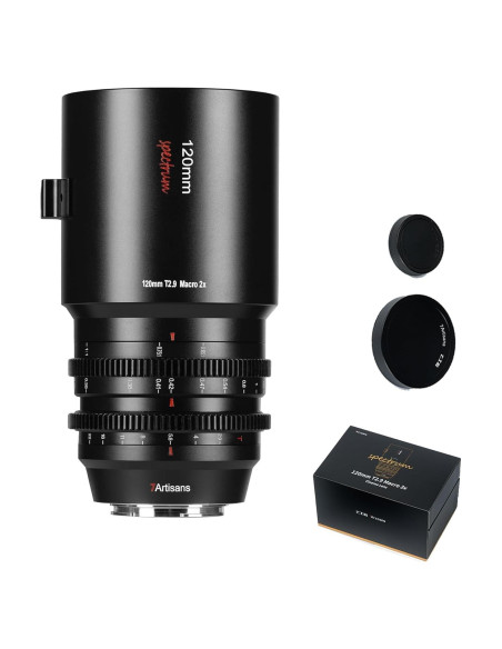 Lente de Cine Macro 2X 7artisans 120mm T2.9 para Sony E-Mount