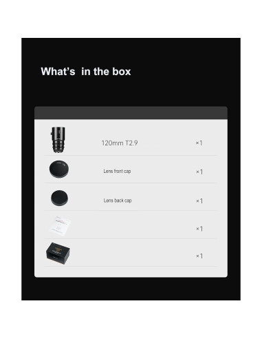 Lente de Cine Macro 2X 7artisans 120mm T2.9 para Sony E-Mount