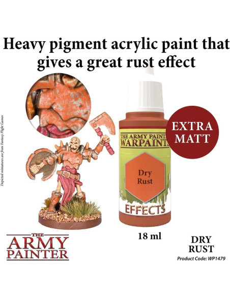 Pintura Acrílica No Tóxica El Pintor del Ejército Óxido Seco 18ml