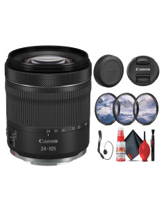 Lente Canon RF 24-105mm f/4-7.1 IS STM + Kit de Filtros y Limpieza
