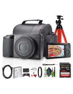 Cámara Digital Compacta Ricoh GR IIIx 24.2MP + Accesorios