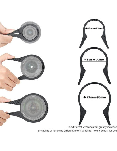 Kit Llave Filtros Lente Cámara Jinjiacheng 37-95mm
