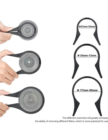 Kit Llave Filtros Lente Cámara Jinjiacheng 37-95mm