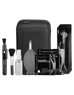 Kit de Limpieza Movo para Cámara DSLR - 10 Hisopos, Líquido y Paños
