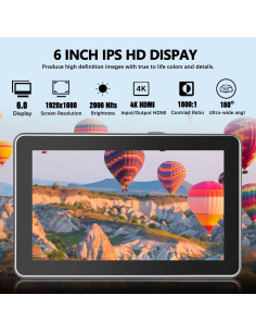 Monitor de Cámara VILTROX DC-X2 6" 4K HDMI 2000nits 2