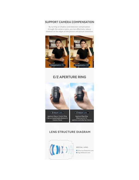 Lente YONGNUO 23mm F1.4S DA DSM Autofocus para Sony E Lente YONGNUO 23mm F1.4S DA DSM Autofocus para Sony E