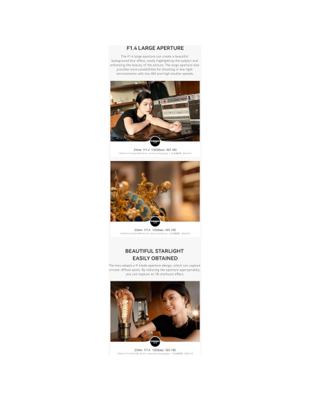 Lente YONGNUO 23mm F1.4S DA DSM Autofocus para Sony E Lente YONGNUO 23mm F1.4S DA DSM Autofocus para Sony E