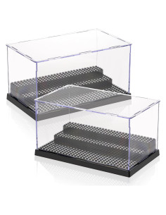 Caja de Exhibición Acrílica ZEAYEA para Minifiguras - 2 Piezas
