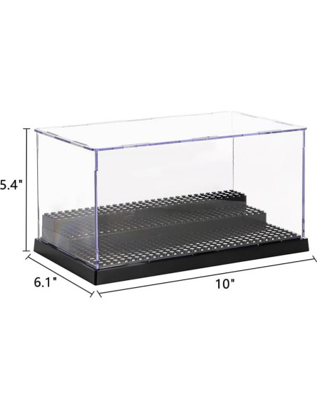 Caja de Exhibición Acrílica ZEAYEA para Minifiguras - 2 Piezas