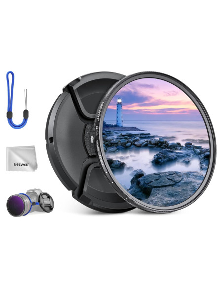 Filtro ND Variable 82mm NEEWER ND2-32 con Accesorios