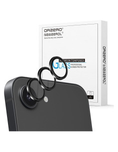 Protector de Lente de Cámara Orzero para iPhone 16e - Negro
