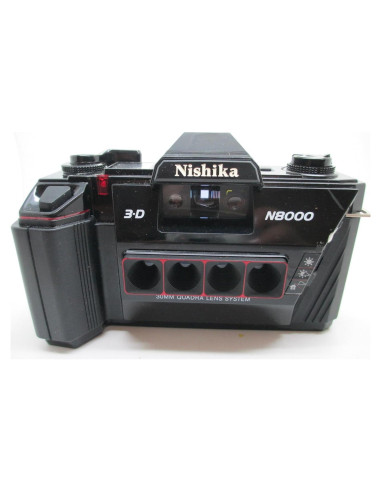 Cámara 3D Nishika N8000 35mm Cuádruple Lente Estereoscópica