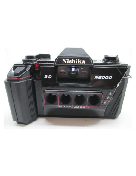 Cámara 3D Nishika N8000 35mm Cuádruple Lente Estereoscópica