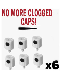 Tapas de Spray Citadel Chaos Black - Paquete de 6 Reemplazo 2