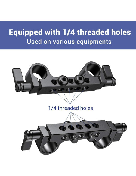 Abrazadera de Varilla 15mm SmallRig 2061 - Paquete de 2