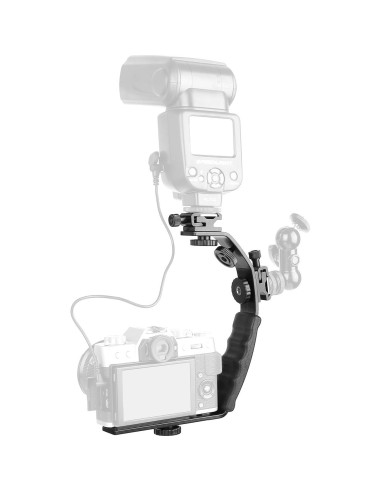 Soporte en L ChromLives para cámara DSLR con agarre acolchado