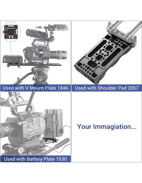 Abrazadera de Varilla 15mm SmallRig 2061 - Paquete de 2